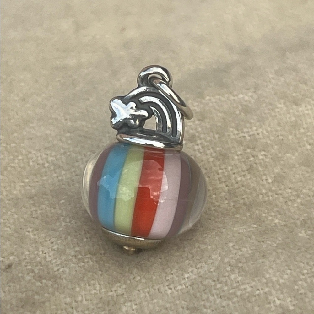 RETIRED James Avery Glass Rainbow Charm